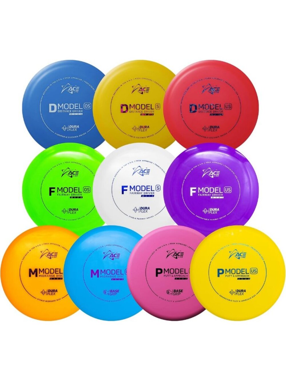 10-Pack Disc Golf Starter Set - Ultimate Beginner Discs for Outdoor Fun